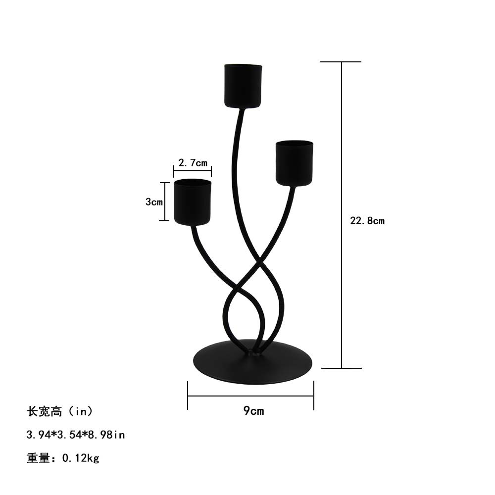 Especial decoración de mesa romántica para el hogar simple decoración de candelabro de lujo ligero para el hogar accesorios de cena a la luz de las velas retro