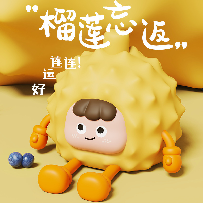 創意的な漫画のかわいいドリアンの小さい夜の明かりの寝室のベッドの上のシリコンは明かりをたたいて彼女の幸運の蓮の贈り物を送ります。|undefined