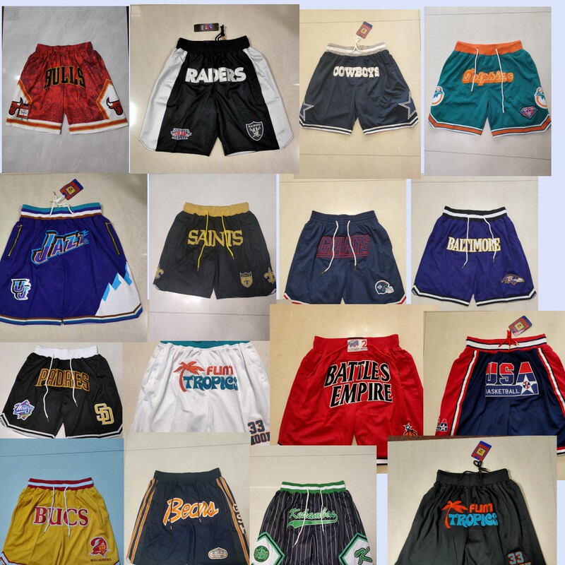 Wholesale Foreign Trade Football Pants Nfl Seahawks Dark Blue Denim Blue Ravens Purple Empire Battle Breathable Casual Shorts