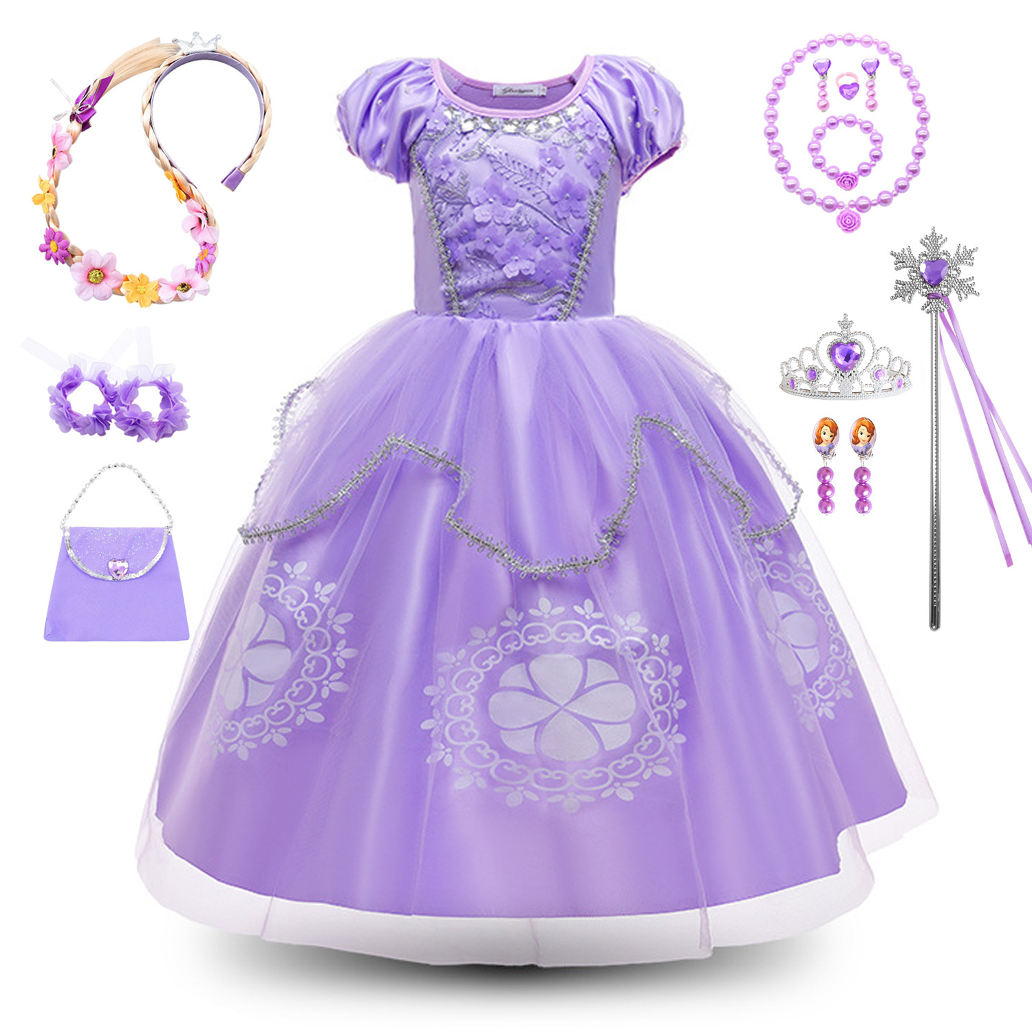 Purple small princess costume