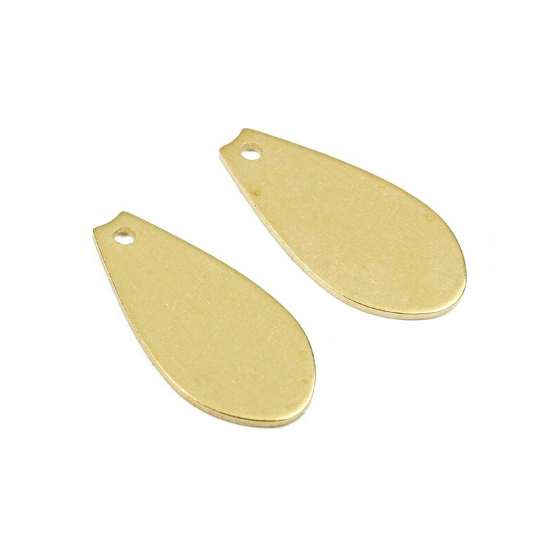 黄铜几何水滴形耳环吊饰吊坠欧美跨境爆款手工diy饰品配件-PP2540