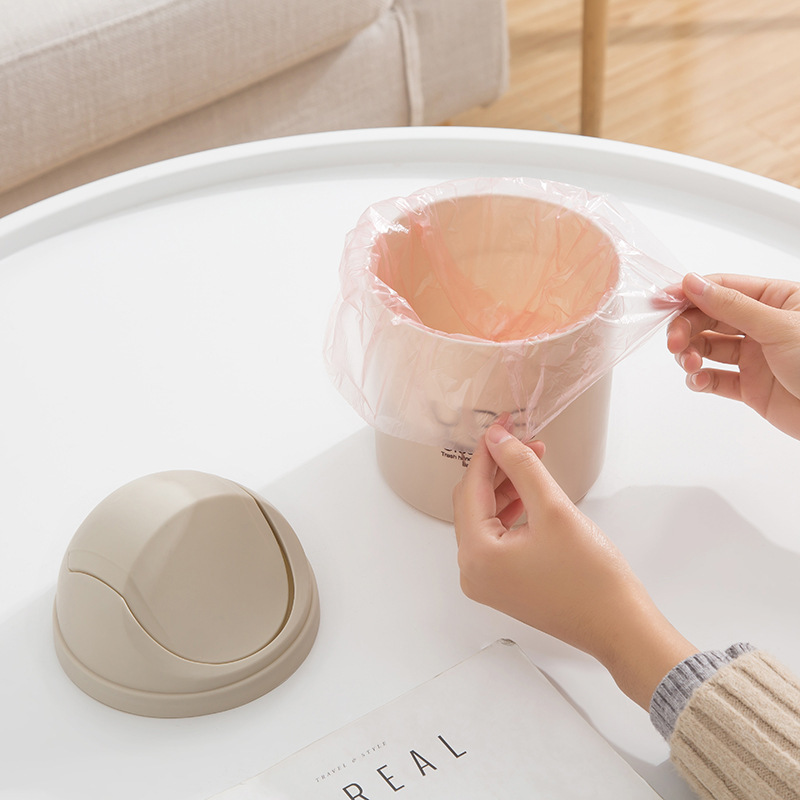 デスクトップゴミ箱家庭用リビングルームプラスチック小型カバー付きミニテーブルクリエイティブカバー付きゴミテーブルゴミ箱|undefined