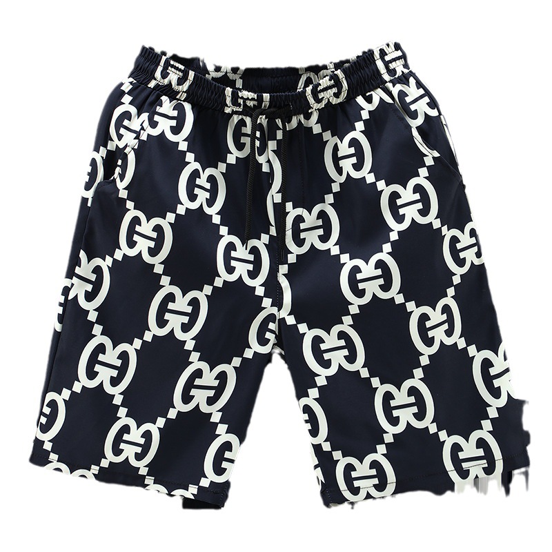 Men's Quick-Dry Running Shorts 5 Inch Breathable Polyester Drawstring Waist Casual Athletic Shorts Summer Beach Gym Essential_voghion.com