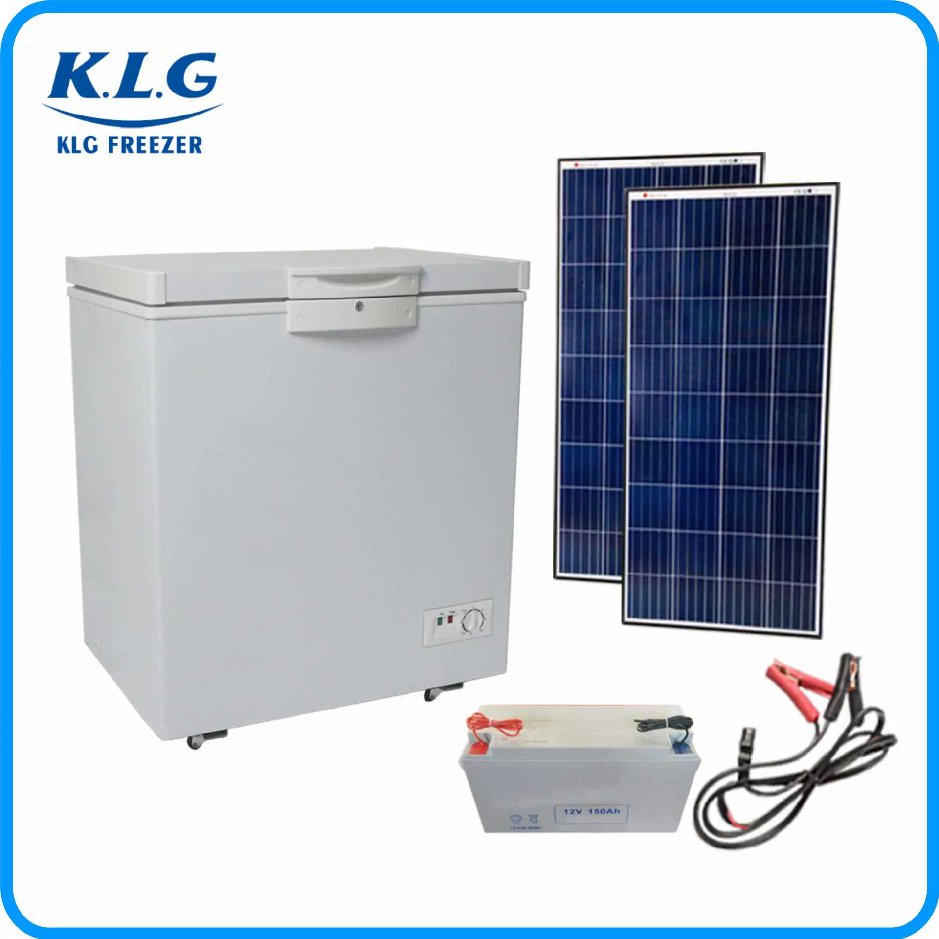 太阳能冰柜 太阳能冰箱 108L直流冰柜 太阳能冰柜冷柜 12V 24V冰
