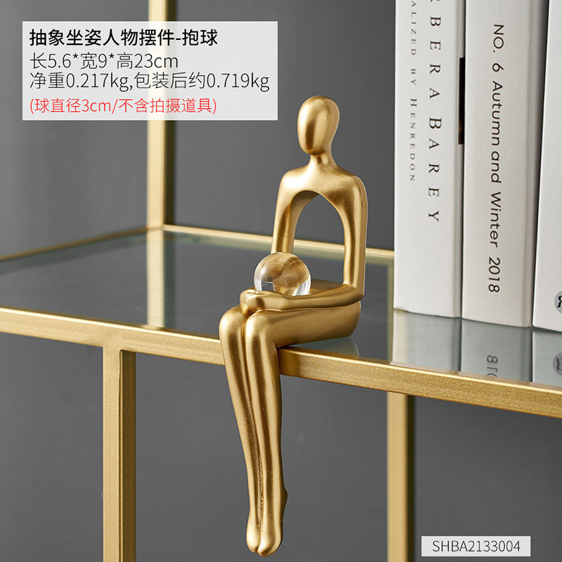 モダンライト高級抽象アート装飾品オフィス本棚工芸品リビングルーム玄関ホールワインキャビネットホーム Fengtuo|undefined
