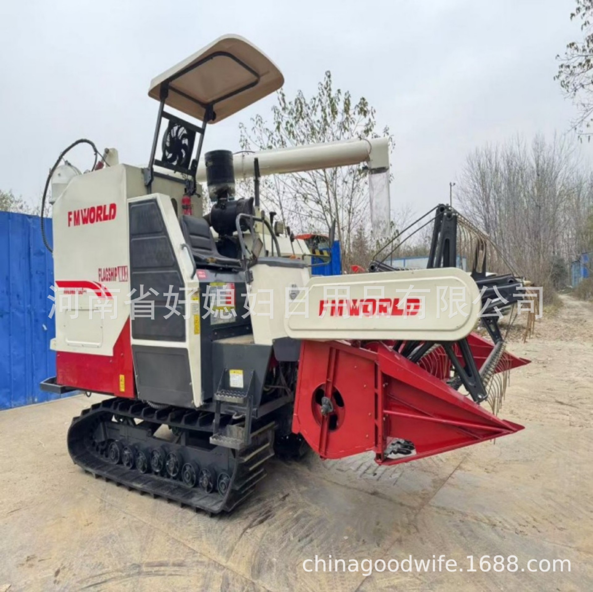 批发新旧沃得4LZ-6.0P 125马力小麦水稻油菜收割机