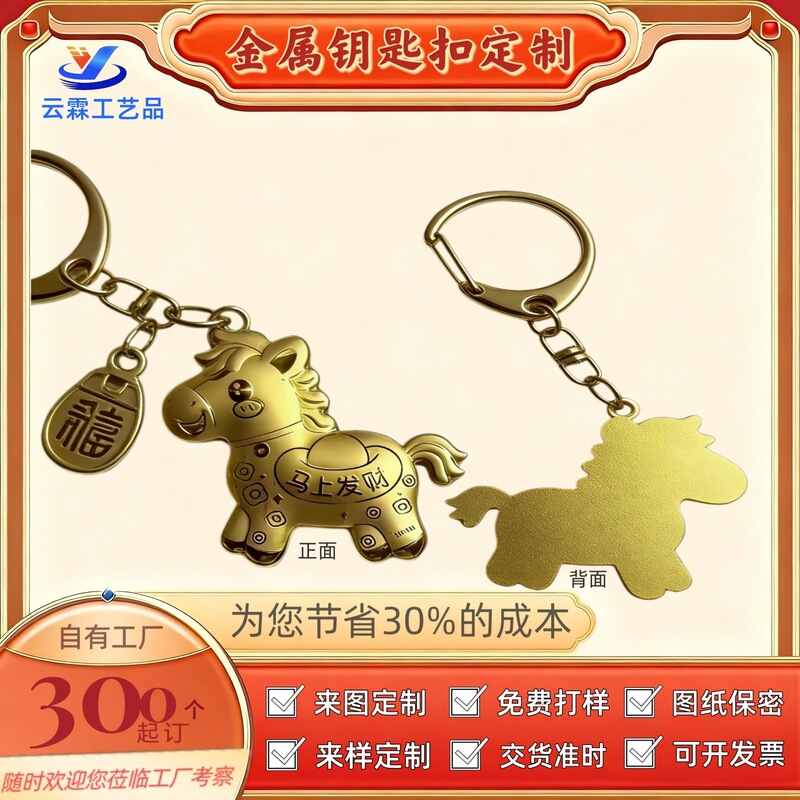 Customized Metal Keychains with Twelve Zodiac Signs, Corporate Ip Souvenirs, Backpack Pendants, and Metal Key Chains Made to Order