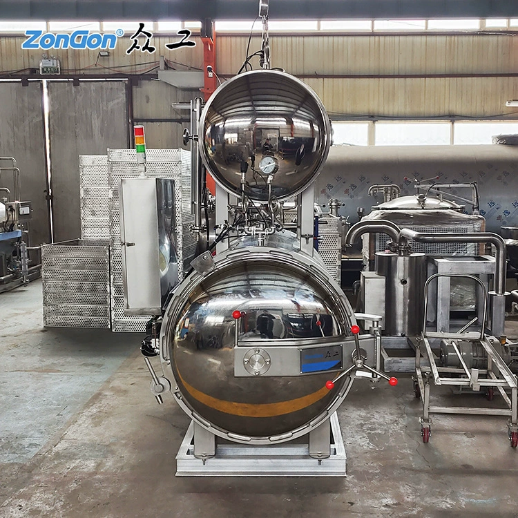 Вода бака стерилизации еды бака стерилизации Zongzi мозоли автоматическая горизонтальная сваренная автоматическая двойная баня бак стерилизации