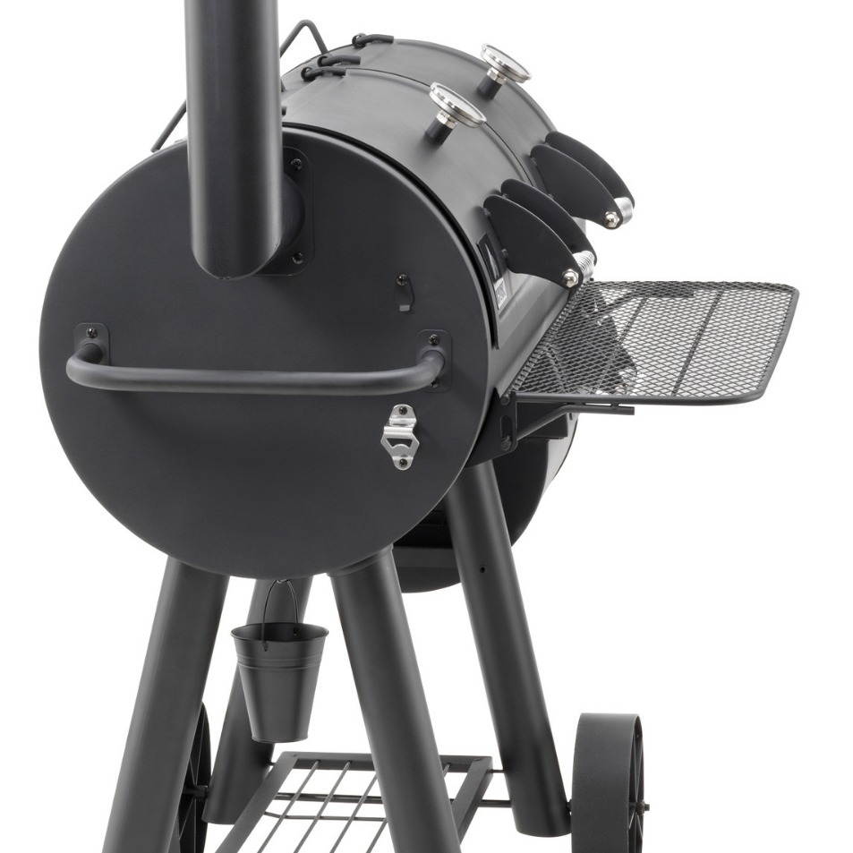 Usuarios comerciales fuera del horno de ahumado horno de barbacoa de hotel carbón de leña frutas y madera ahumado humo gran barbacoa carbón asado