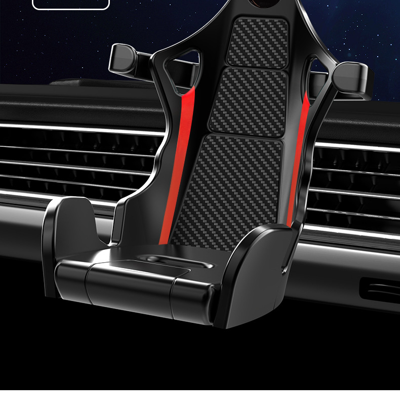 [Racing Bracket] 2025 New Racing Car Mobile Phone Bracket Inverted Hook Car Horizontal and Vertical Air Vent Mobile Phone