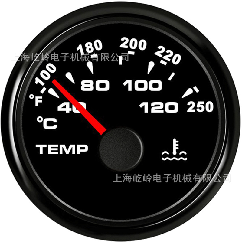 Pointer Temperature: ELING automobile instrument - black-frame-black-background-pointer-2