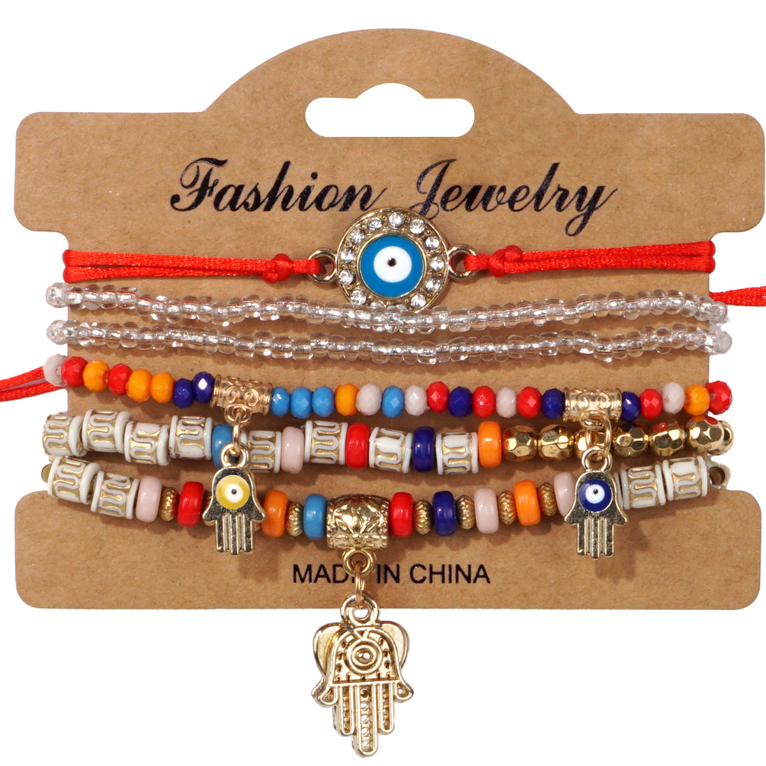 Pulseras bohemias multicapa con cuentas, estilo creativo europeo y americano