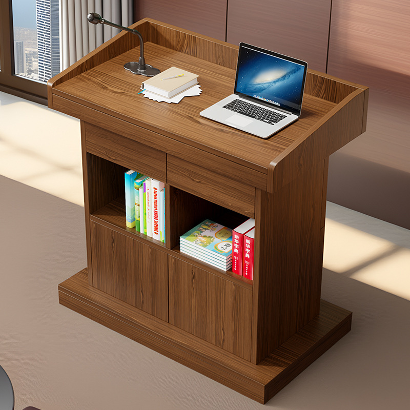 Speech Podium, Simple and Modern Welcome Desk, Reception Desk, Shopping Desk, Information Desk, Host Desk, Emcee Desk, Lecture Desk