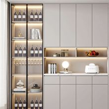 极简玻璃门轻奢酒柜书柜门厨柜玻璃门厂玻璃柜门透明柜门工厂直销