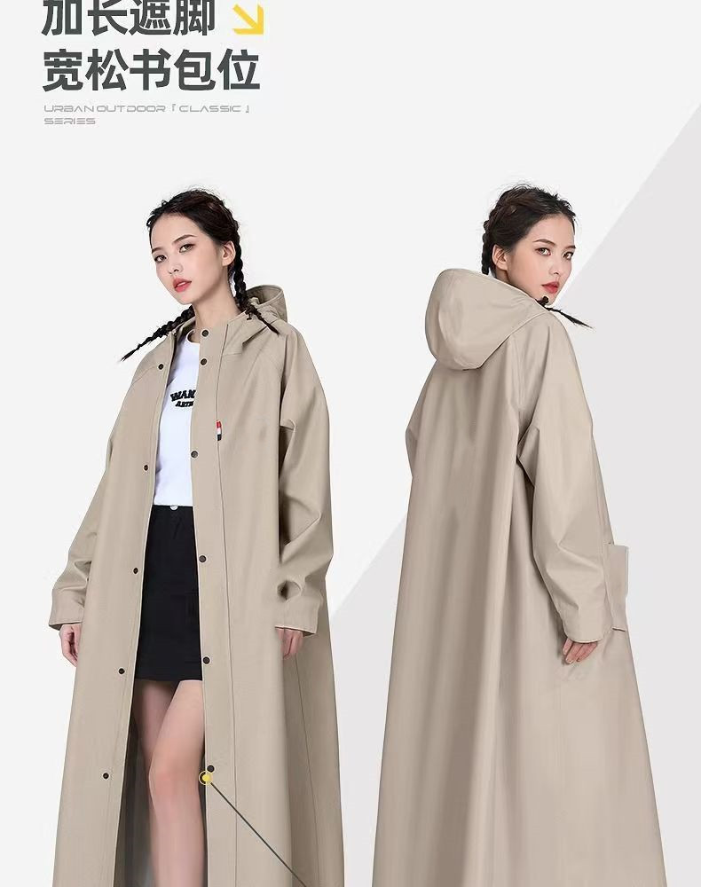 New Adult Raincoat Long Full-Body Heavy Rain Protection Men's Delivery Rider Electric Vehicle Single Person Women's Rain Cape