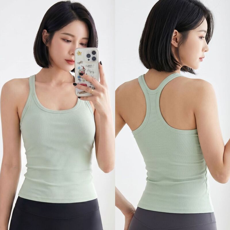 Seamless Yoga Wear with Chest Pads, I-Shaped Running Vest, Shock-Proof Sports Bra, Outer Wear Fitness Sports Vest for Women Seamless Yoga Wear with Chest Pads, I-Shaped Running Vest, Shock-Proof Sports Bra, Outer Wear Fitness Sports Vest for Women