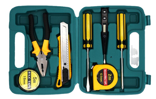 8-piece advertising gift hardware tool box car repair tool box set household combination tool 8008E