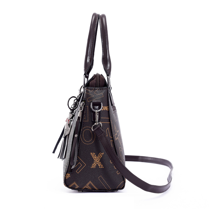 Cross-border foreign trade large-capacity women's bag 2024 New style mother and child multi-piece set Women's bag letter women's single-shoulder handbag undefined