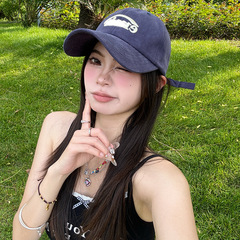 韩版鸭舌帽女春夏款显脸小遮阳防晒棒球帽日系百搭帽子ins潮牌男