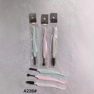 Multifunctional Eyelash Comb Plastic Comb Eyebrow Brush Curling Spiral Eyelash Curl Portable Fine Plastic Teeth Wholesale