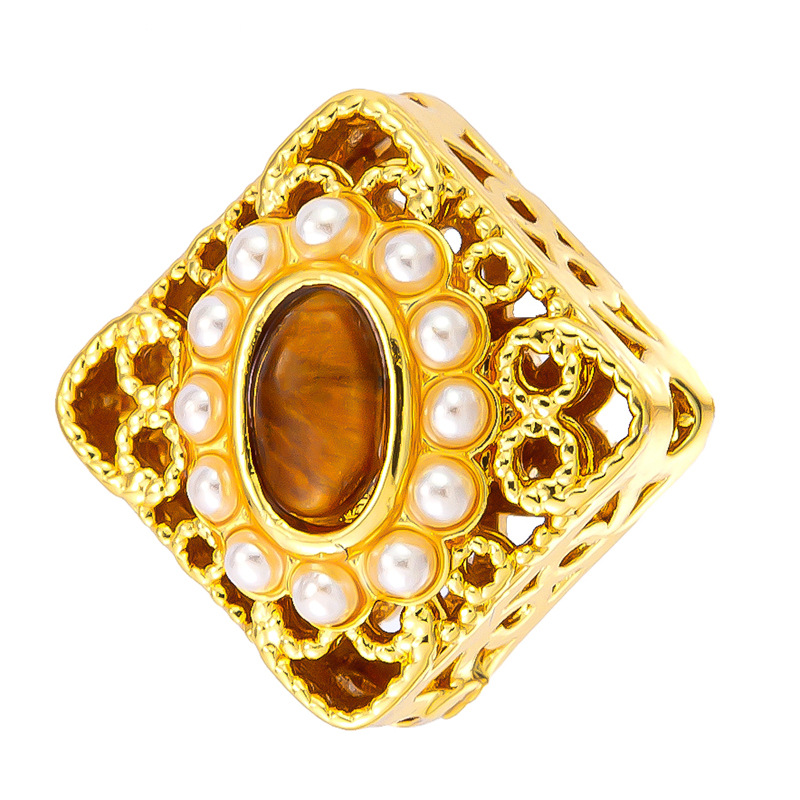 Antiguo método oro goteando aceite azul quemado colgante cuentas Dios de la riqueza atrapador de sueños flor cuentas de tambor accesorios de bricolaje joyería de transferencia