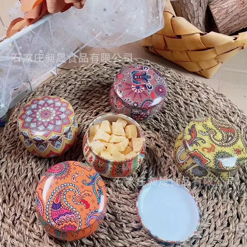 手工敲砸梨膏糖110g马蹄口罐装薄荷糖糖果零食握手尔东批发代发