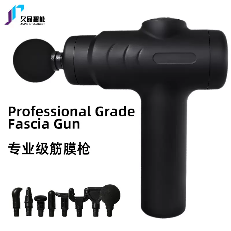 跨境筋膜枪按摩器八头专业肌肉放松冲击按摩仪充电款经颈膜按摩枪