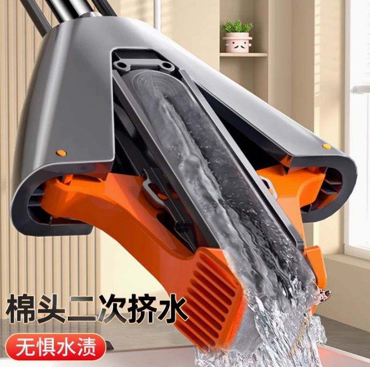 厂家代发海绵拖把家用一拖净吸水拖布胶棉对折式海棉头2026新款拖