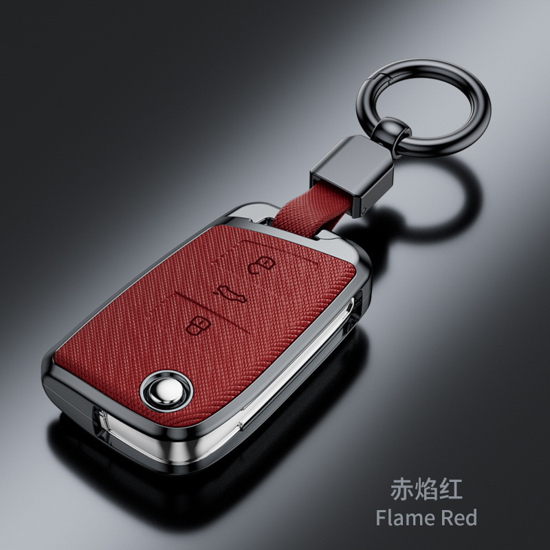 SuitabLe for VoLkswagen Sagitar Tiguan L Lavida Santana Bora Tanyue Passat Cross Pattern FashionabLe Key Cover
