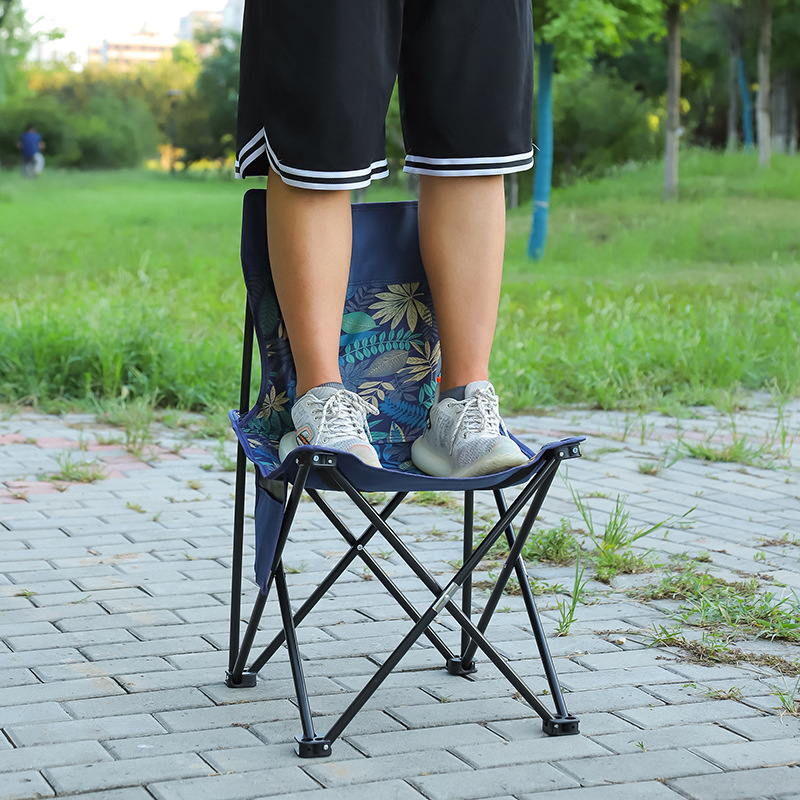 Outdoor folding chair, multifunctional folding fishing chair, camping art sketching backrest chair, camping chair wholesale