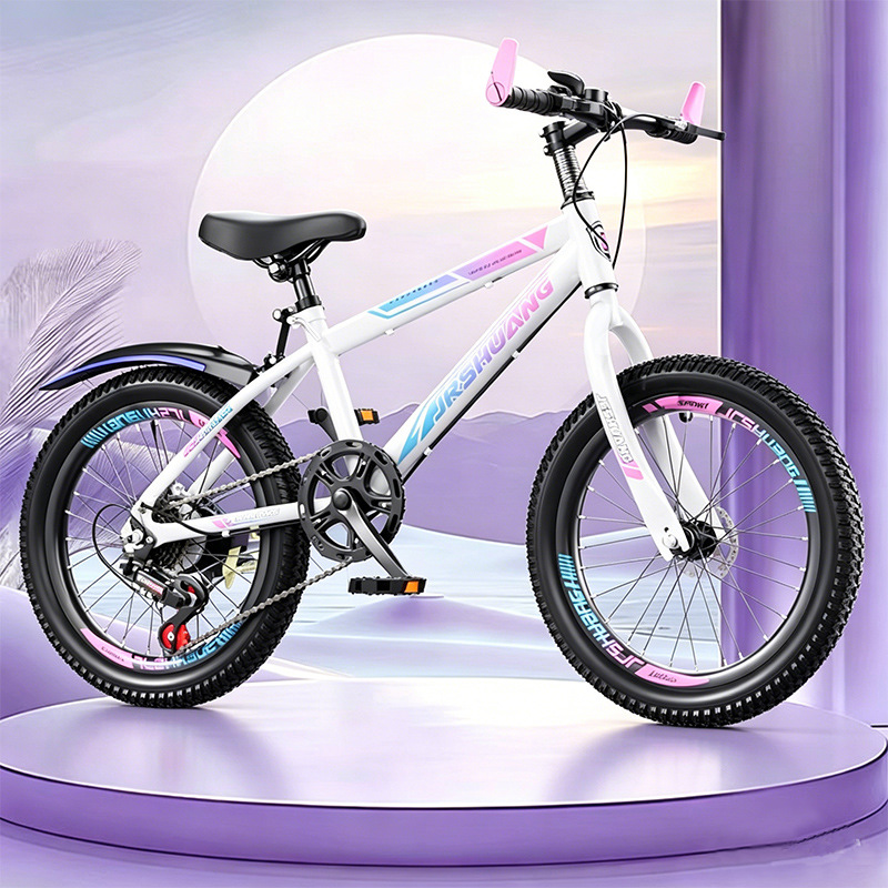Bicicleta de montaña adolescente de velocidad única varón de velocidad de viaje ligero para mujeres 8 - 16 años de seguridad image 22
