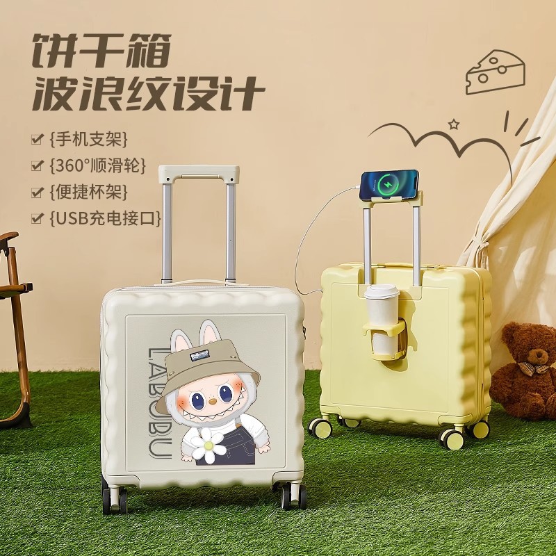 여행 가방 다기능 새로운 만화 인쇄 어린이 상자 암호 탑승 트롤리 케이스 20inch 소형 Suitcase18