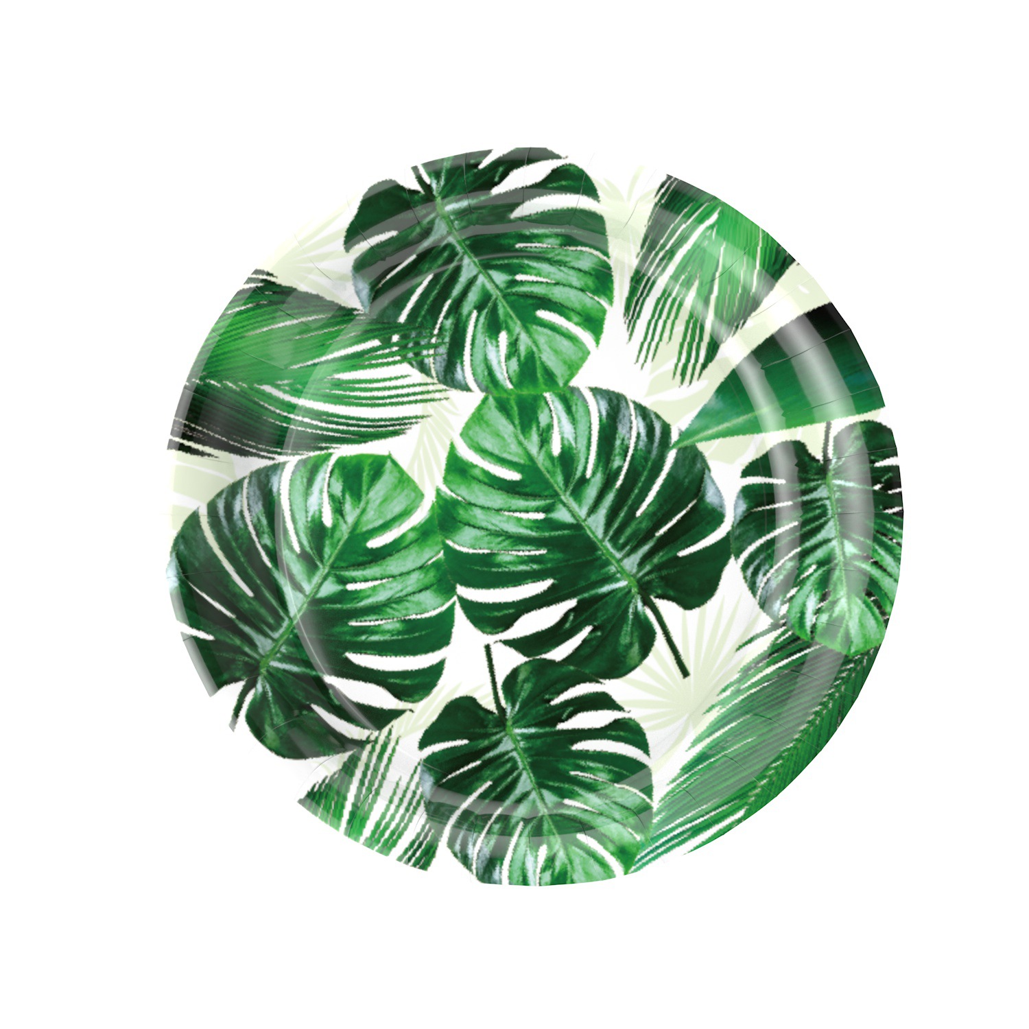 En stock Hawaii decoración del partido arreglo tortuga hoja de papel desechable placa tejido mantel decoración traje