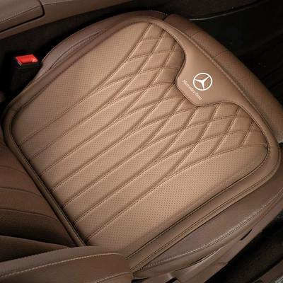 Suitable for Mercedes-Benz Seat Cushion and Lumbar Support S400/E300L/Gla/C-Class/Glc/Gls-Class A-Class Cars for All Seasons (Waist support) - model-b-chestnut-brown-mercedes-benz-front-row-one-piece