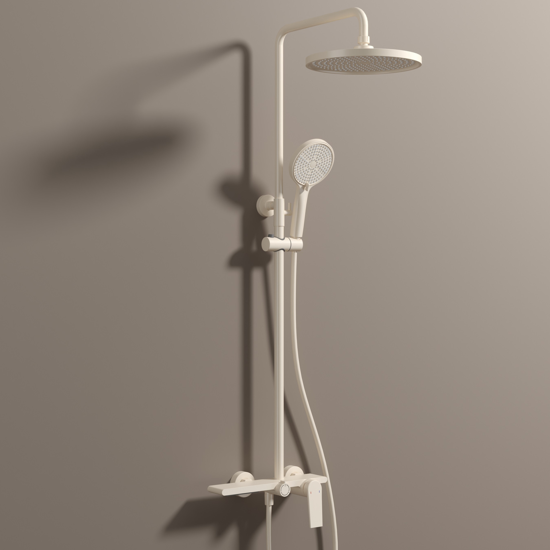 Plano cuadrado tres velocidades blanco lechoso