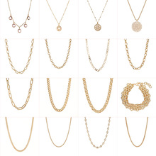 14K保色金镀铜定制饰品手链项链配饰多款链条简约气质diy链条手饰