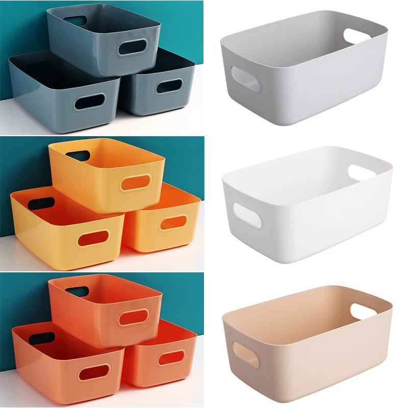 Table plastic storage box, storage basket