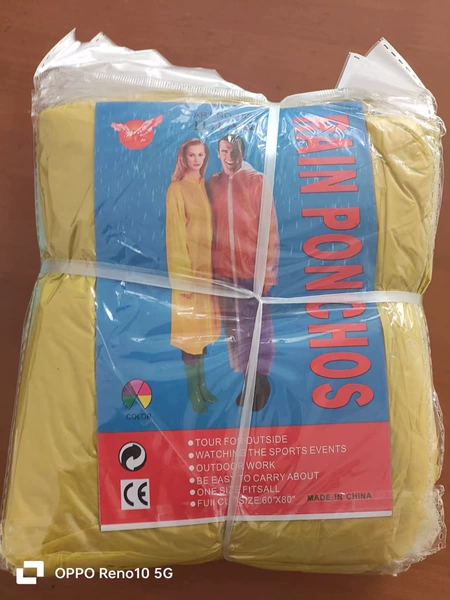 Adult recycled 45g pullover raincoat