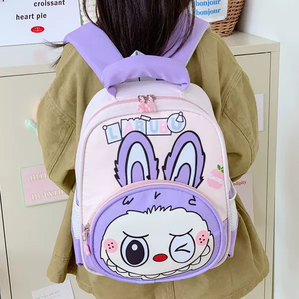 New Children's Schoolbags, Kindergarten Backpacks, Cute Cartoon Labubu, Fashionable Primary School Students' School Backpacks