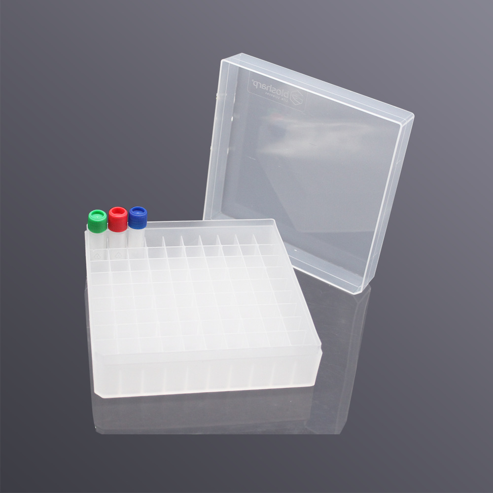 biosharp白鲨塑料冻存管盒 细胞冷冻管盒 PC样品管冷冻盒2ml 5ml