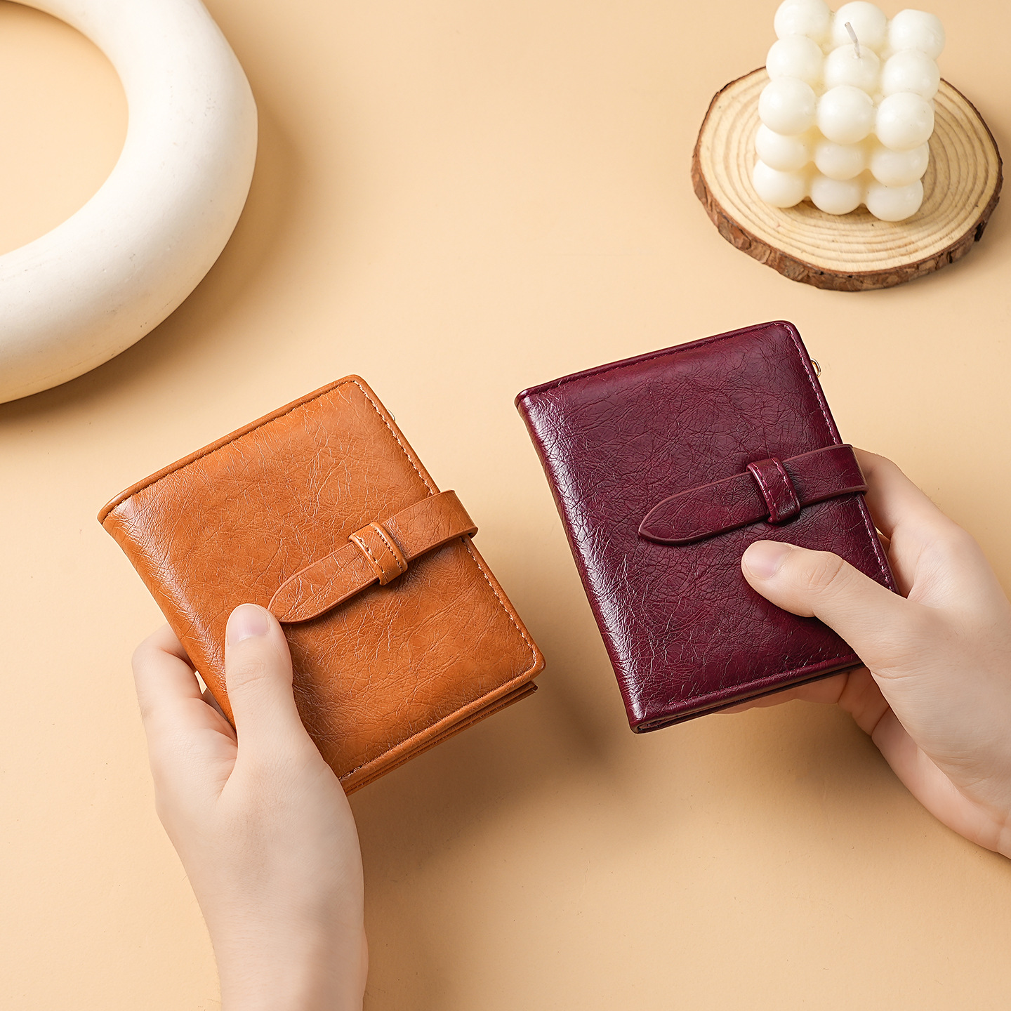 Comercio exterior transfronterizo al por mayor 2025 nueva ciudad simple de color sólido moda PU bolso de cambio bolso de damas corto