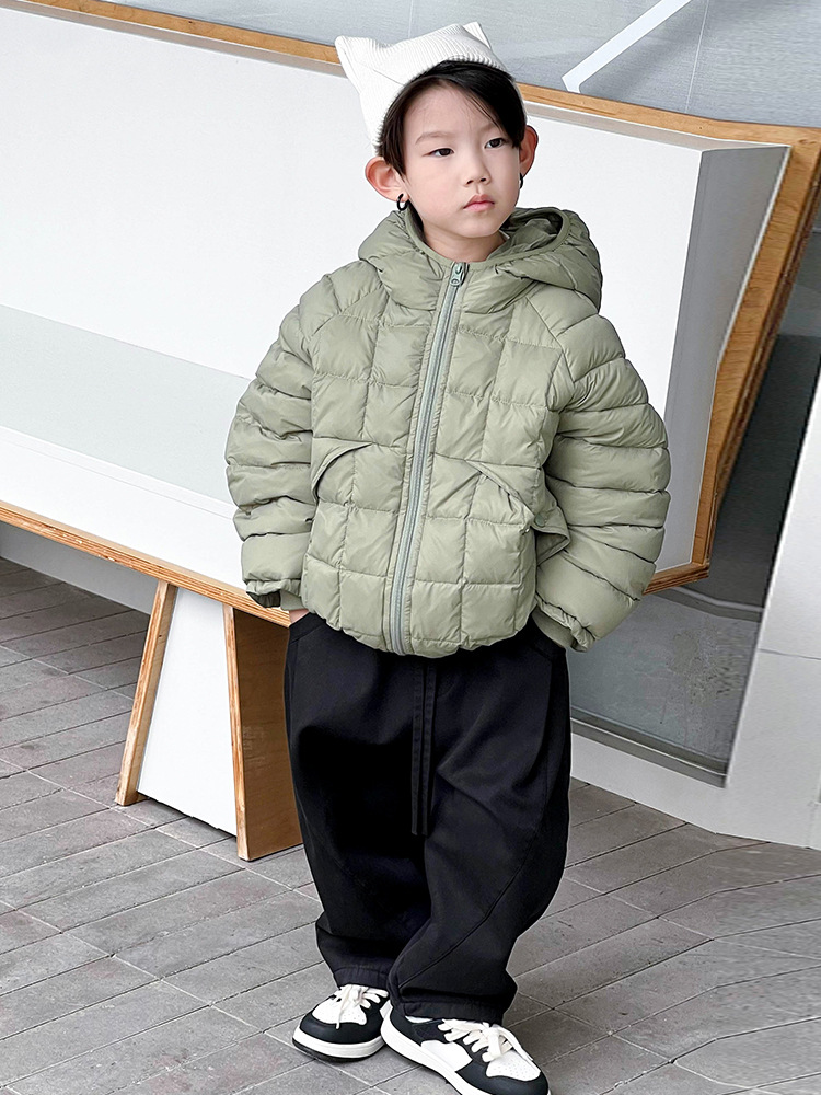 Chaqueta de Plumón para Niños, 90% Plumón de Pato Blanco, Ropa de Invierno para Niños, Estilo Coreano 2025, Chaqueta Corta Gruesa para Niños, Ropa de Invierno
