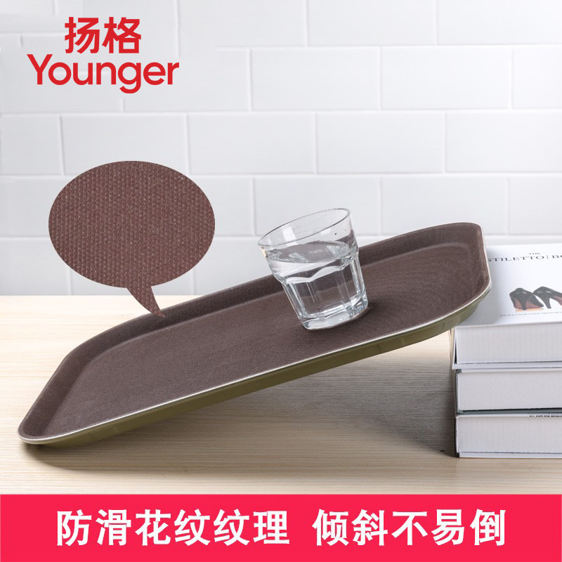 Manufacturer Wholesale Round Fiberglass Tempered Non-Slip Tray Ktv Restaurant Hotel Service Fast Food Tray