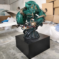 3D プリントスパイラル古代ヘビホール装飾品オフィス 12 星座工芸品ボアコイルコブラ装飾品