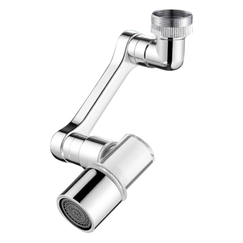 Pressurized Filtered Mechanical Arm Universal Faucet Water Purification Anti-Splash Bubbler Washbasin Rotatable Extender Faucet