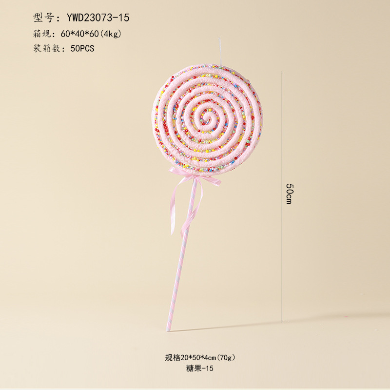 Ventas transfronterizas de muletas coloridas decoraciones de Navidad dulces adornos de árbol de Navidad colgante dopamina props de disparo