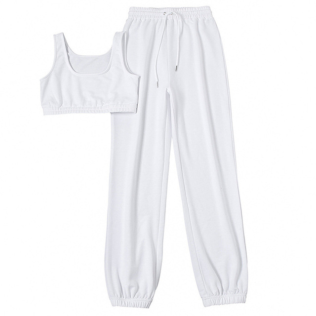 Femmes Décontractée Des Sports Couleur Unie Polyester Ensembles De Pantalons display picture 7