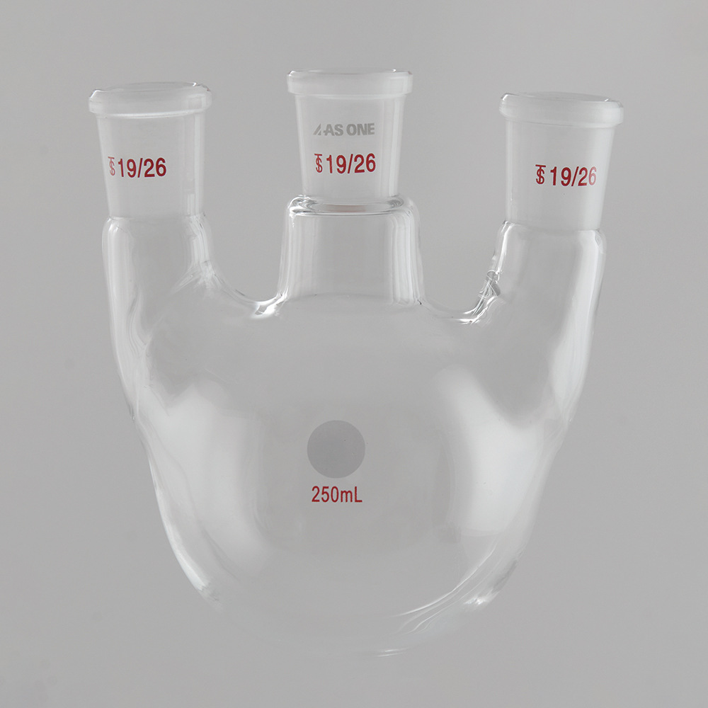 ASONE 亚速旺 三口烧瓶(斜口) 250ml 24×24×24