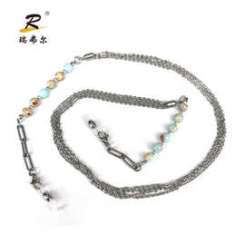 新款眼镜绳子 网红金属墨镜眼镜链子挂绳 简约眼镜绳口罩挂链欧美