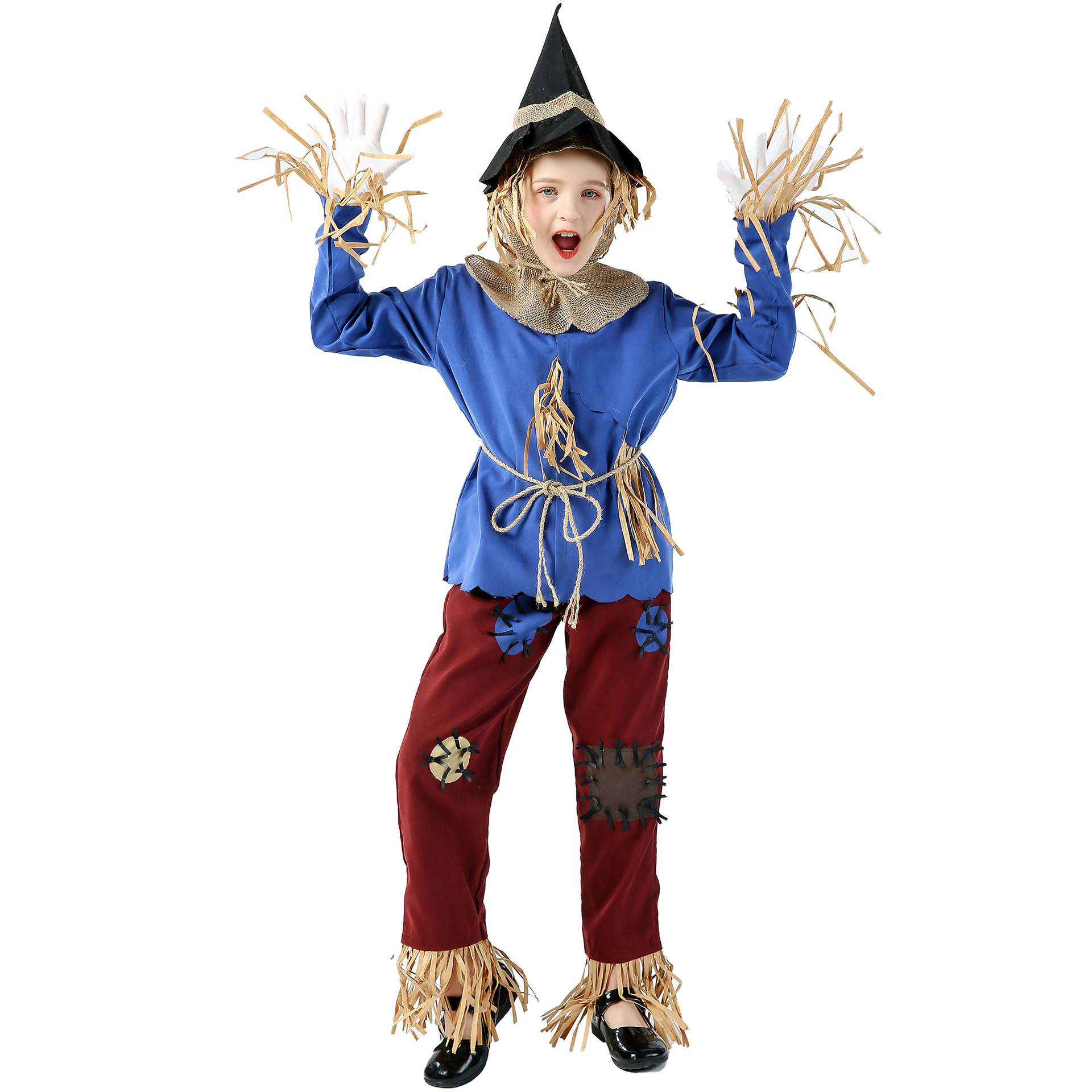 Disfraces de Halloween 2024 S-XL Disfraz de mascarada unisex Espantapájaros Disfraz de actuación para el día del niño Disfraz de Halloween
